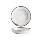 large deep porcelain plate 23 cm