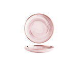 Luxury pink porcelain plate 18.9 cm