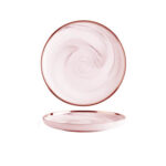 luxury large pink porcelain plate 25.8 cm