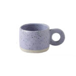 Purple Ceramic Retro Mug