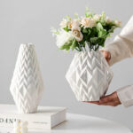 White Ceramic Modern Vase