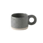 grey retro ceramic mug