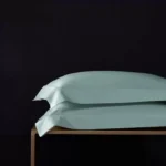mint cotton set of pillowcases