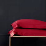 High-grade pure Sea Island cotton pillowcases set of 2 red