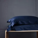 Royal blue cotton set of pillowcases