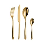 Gold cutlery set