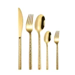 Luxury cutlery set gold