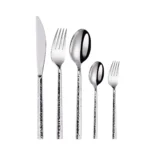 luxury cutlery set silver
