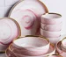 pink porcelain set